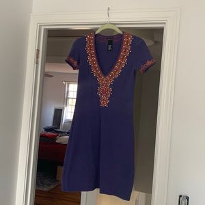 Moda international dress. Indigo